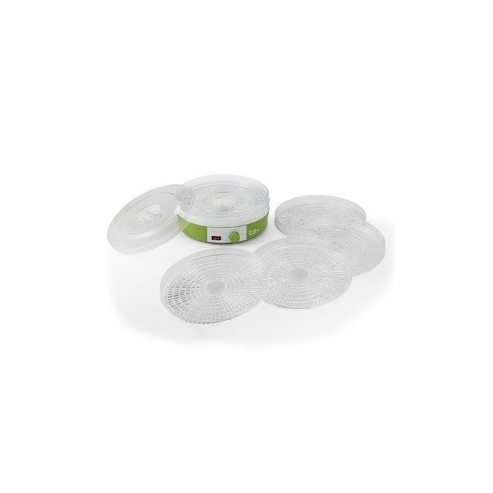 Ariete 616 Deshidratadora de Alimentos con 5 Recipientes Apilables, para Verduras y Pescado 2 Ariete 616 Deshidratadora de Alimentos con 5 Recipientes Apilables, para Verduras y Pescado 2
