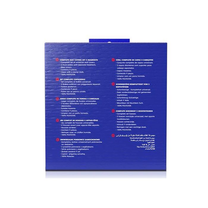 Sparco SPCS402BK Juego Fundas Asiento Coche Negro 11 Piezas 100% Poliéster 2