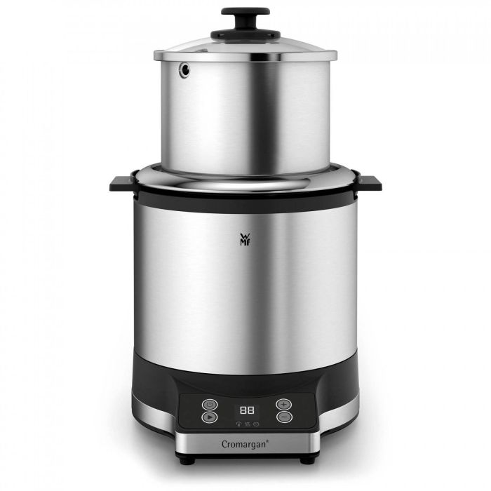 WMF 0415260011 KÜCHENminis Arrocera con Fiambrera, 220W, Acero Inoxidable, Capa Antiadherente, Temporizador 10 WMF 0415260011 KÜCHENminis Arrocera con Fiambrera, 220W, Acero Inoxidable, Capa Antiadherente, Temporizador 10