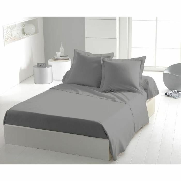 Sábana encimera - HOME LINGE PASSION - 180 x 290 cm - 1 persona - Gris claro