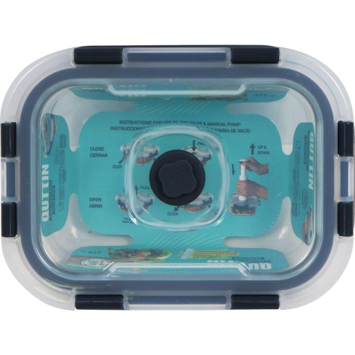 Quttin Fiambrera Rectangular con Tapa al Vacío 16x12 cm 375 cc (12 Unidades) 4