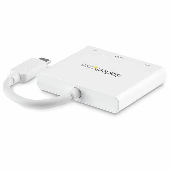Adaptador USB-C Startech CDP2HDUACPW Blanco 4K Ultra HD 2 Adaptador USB-C Startech CDP2HDUACPW Blanco 4K Ultra HD 2