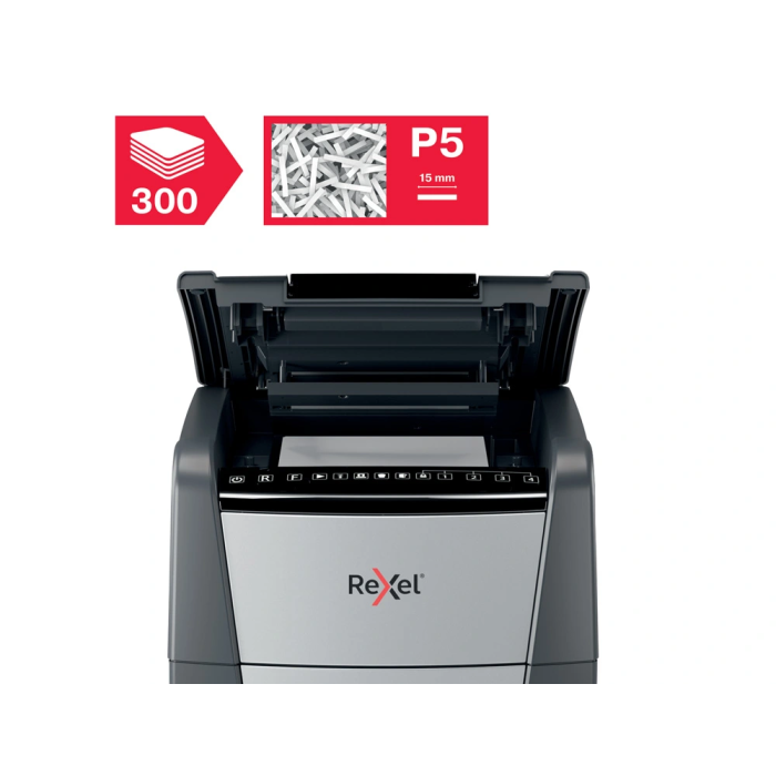 Trituradora de Papel Micro Corte Rexel Optimum Auto+ 300M 60 L 7