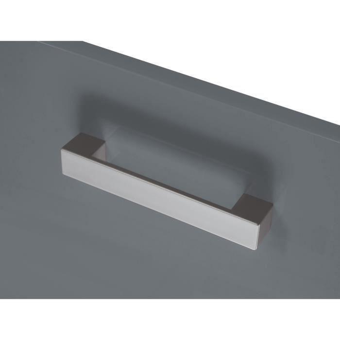 START Mueble bajo de cocina L 60 cm con encimera incluida - Gris brillante 1 START Mueble bajo de cocina L 60 cm con encimera incluida - Gris brillante 1