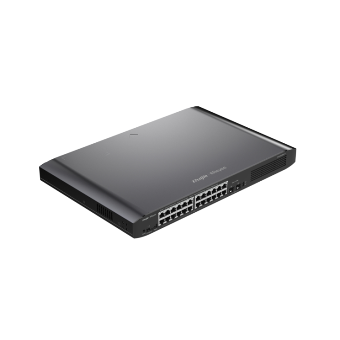 Ruijie Networks RG-ES226GC-P switch Gestionado L2 Gigabit Ethernet (10/100/1000) Energía sobre Ethernet (PoE) Negro Ruijie Networks RG-ES226GC-P switch Gestionado L2 Gigabit Ethernet (10/100/1000) Energía sobre Ethernet (PoE) Negro