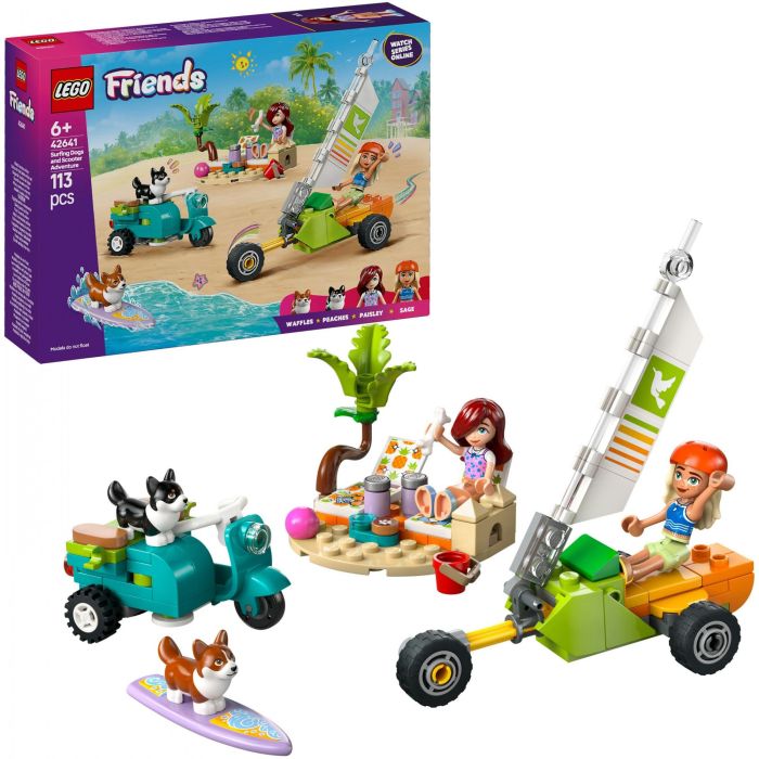 LEGO 42641 Friends Mascotas Surferas y Aventura sobre Ruedas, Set de Construcción de Playa con Corgis y 2 Minipersonajes, Juguete para Niños +6 años 13 LEGO 42641 Friends Mascotas Surferas y Aventura sobre Ruedas, Set de Construcción de Playa con Corgis y 2 Minipersonajes, Juguete para Niños +6 años 13