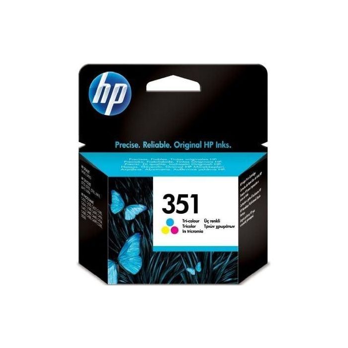 HP CB337E Cartucho de Tinta Original nº351 Tricolor, 170 Páginas, 3.5ml, Colores Vivos y Nítidos, Rendimiento Superior
