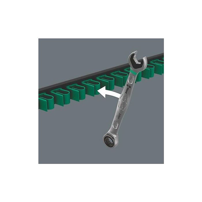 Wera 05020015001 Joker 2 Juego de llaves de carraca con boca y anillo, 8, 10, 13, 17, 19 mm, 5 piezas 3