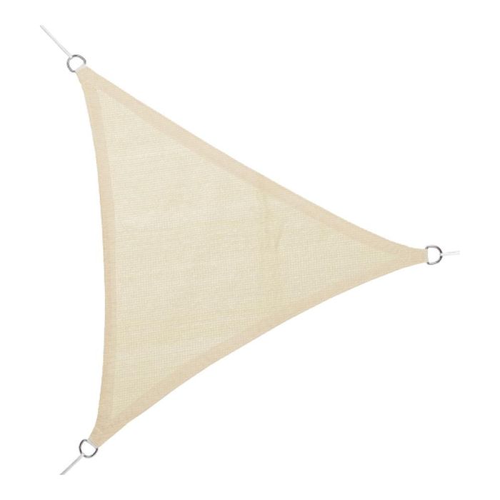 Toldo vela triangular beige 5 x 5 x 5 m