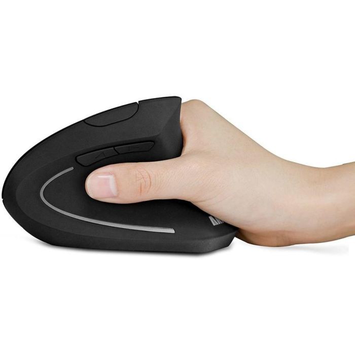 ANKER A7852 kabellose vertikale 2.4G ergonomische Maus mit Nano USB-Dongle Vor/Zurck-Tasten (2x AAA Batt. nicht enthalten) 1