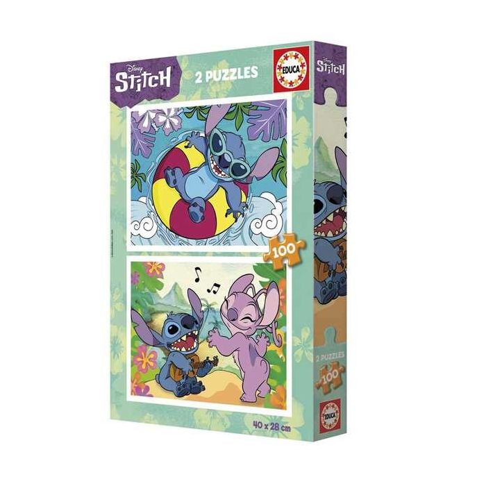 Educa Puzzle 2x100 piezas Stitch - Edad 6-8 años Educa Puzzle 2x100 piezas Stitch - Edad 6-8 años