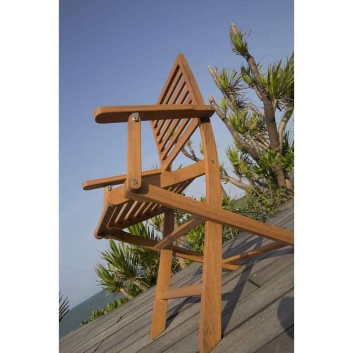 Conjunto de 2 Sillones de Jardín Plegables de Eucalipto FSC, Resistentes a la Intemperie, Fácil Almacenamiento, 57.5x56x90cm 4 Conjunto de 2 Sillones de Jardín Plegables de Eucalipto FSC, Resistentes a la Intemperie, Fácil Almacenamiento, 57.5x56x90cm 4