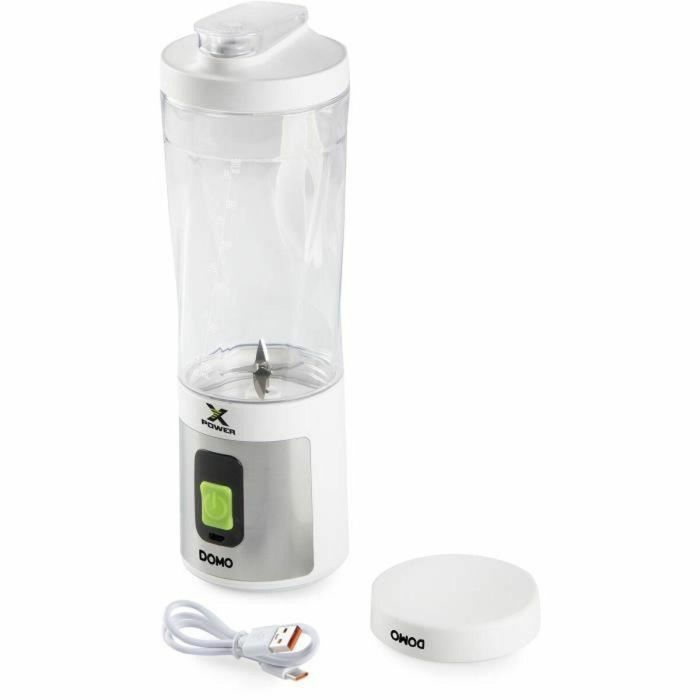 Licuadora portátil inalámbrica - DOMO - DO752BL - XPOWER - 120 W - 600 ml - Blanca 4 Licuadora portátil inalámbrica - DOMO - DO752BL - XPOWER - 120 W - 600 ml - Blanca 4