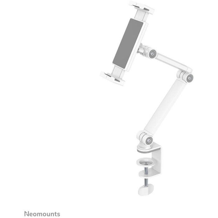 Neomounts DS15-545WH1 Soporte de tablet universal con movimiento completo y abrazadera de escritorio para tablets de 4.7"-12.9", blanco 1