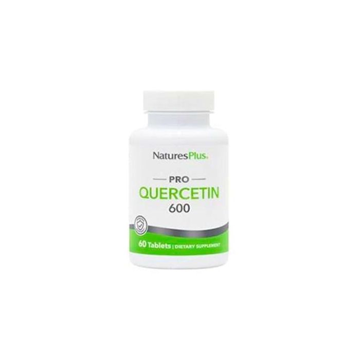 NaturesPlus Quercetina Dihidrato 600 mg, Complemento Alimenticio Vegano, 60 Comprimidos