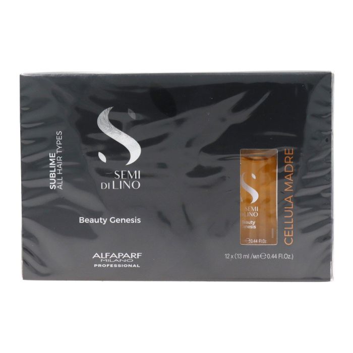 Alfaparf Semi di Lino Sublime Beauty Genesis Elixir Renovador con Células Vegetales de Argán 12x13 ml