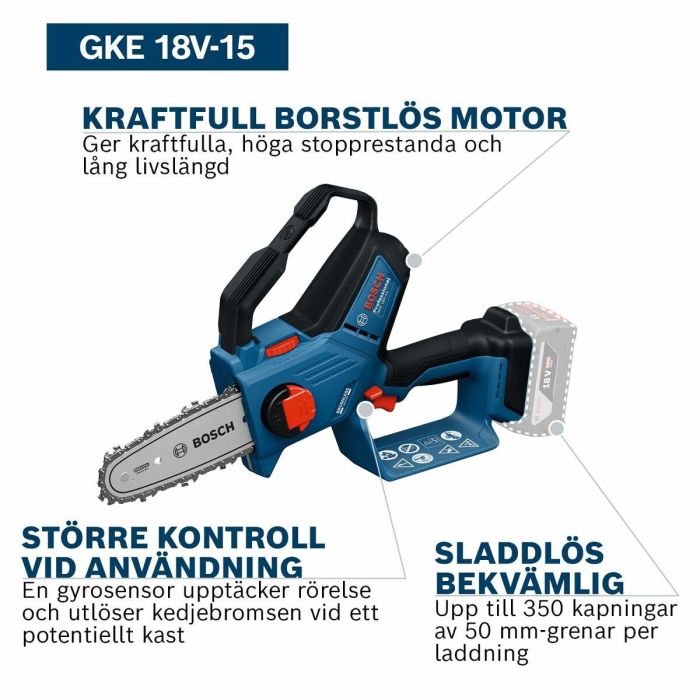 Bosch Professional Motosierra GKE 18V-15 5