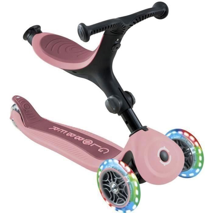 Globber - Patinete evolutivo con asiento GO-UP ACTIVE PLUS LIGHTS - Rosa pastel 1 Globber - Patinete evolutivo con asiento GO-UP ACTIVE PLUS LIGHTS - Rosa pastel 1