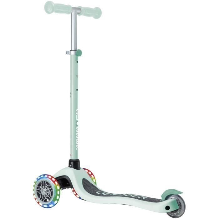 Patinete de 3 ruedas - GLOBBER - PRIMO LIGHTS - Verde pastel - Ruedas luminosas - 2 a 7 años - 50 Kg 1 Patinete de 3 ruedas - GLOBBER - PRIMO LIGHTS - Verde pastel - Ruedas luminosas - 2 a 7 años - 50 Kg 1