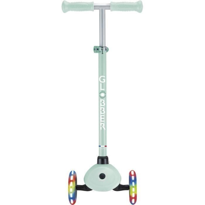 Patinete de 3 ruedas - GLOBBER - PRIMO LIGHTS - Verde pastel - Ruedas luminosas - 2 a 7 años - 50 Kg 2 Patinete de 3 ruedas - GLOBBER - PRIMO LIGHTS - Verde pastel - Ruedas luminosas - 2 a 7 años - 50 Kg 2