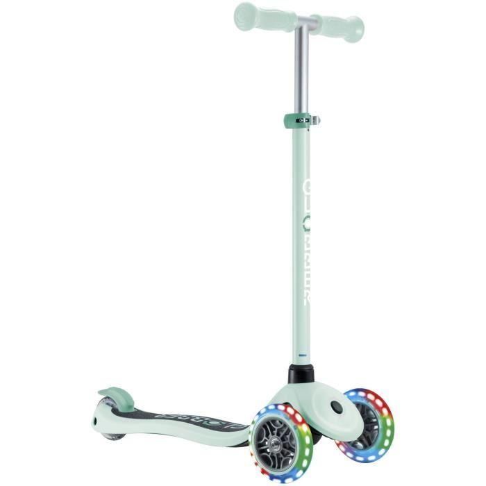 Patinete de 3 ruedas - GLOBBER - PRIMO LIGHTS - Verde pastel - Ruedas luminosas - 2 a 7 años - 50 Kg 0 Patinete de 3 ruedas - GLOBBER - PRIMO LIGHTS - Verde pastel - Ruedas luminosas - 2 a 7 años - 50 Kg 0