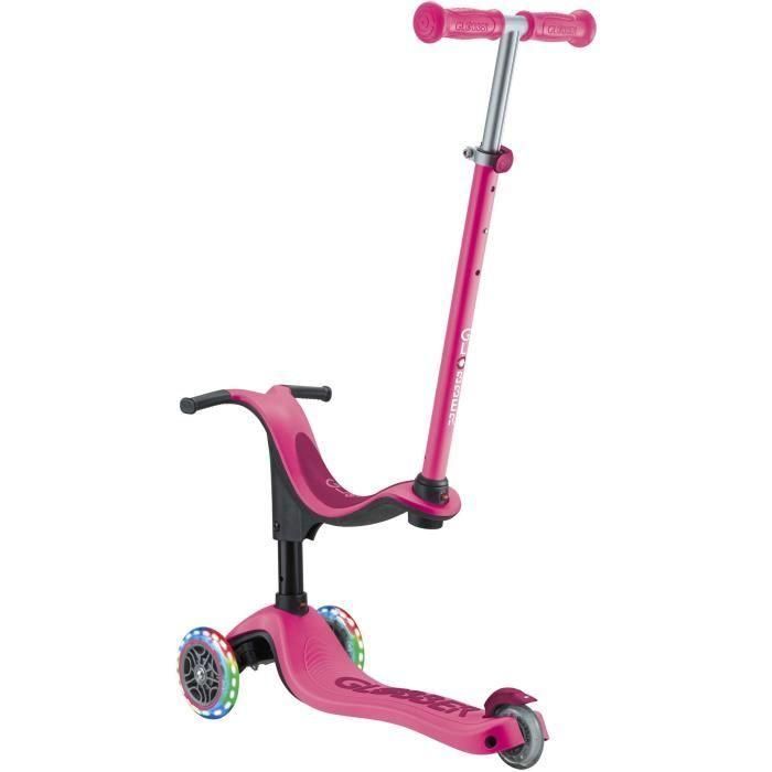 Patinete escalable de 3 ruedas - GLOBBER - SPORTY LIGHTS - Rosa - Luminoso - Correpasillos, bici sin pedales, patinete - Asiento - a partir de 15 meses 1 Patinete escalable de 3 ruedas - GLOBBER - SPORTY LIGHTS - Rosa - Luminoso - Correpasillos, bici sin pedales, patinete - Asiento - a partir de 15 meses 1