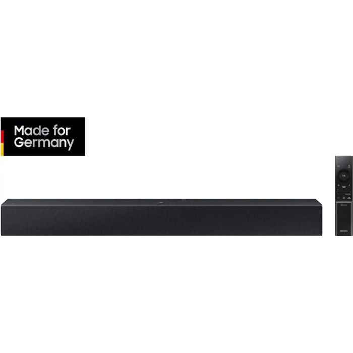 Samsung HW-C410G Soundbar 2.0 Canales 40W con Dolby Audio y DTS 2.0, Bluetooth, USB, Montaje en Pared, Color Negro/Titanio 1 Samsung HW-C410G Soundbar 2.0 Canales 40W con Dolby Audio y DTS 2.0, Bluetooth, USB, Montaje en Pared, Color Negro/Titanio 1