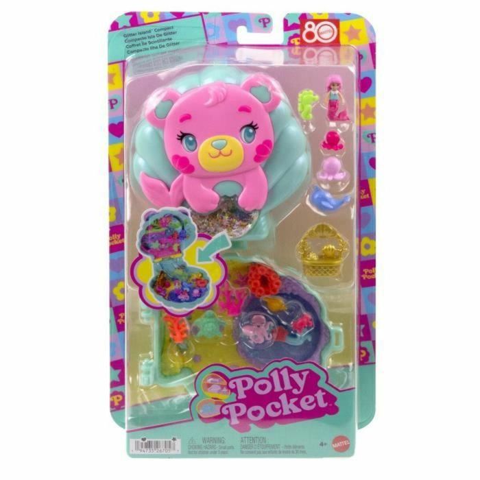 Polly Pocket Polly Pocket Juego Isla Brillante Minifiguras Animales JCB16 14