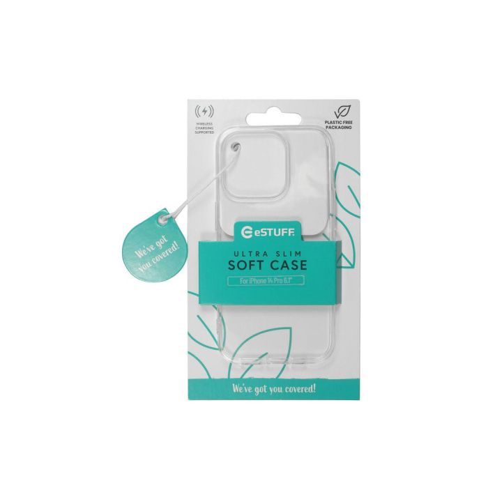 eSTUFF iPhone 14 Pro LONDON TPU Cover - Transparent 1 eSTUFF iPhone 14 Pro LONDON TPU Cover - Transparent 1
