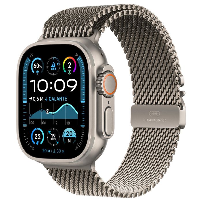 Apple Watch Ultra 2 GPS + Cellular 49mm Natural Titanium Case with Natural Titanium Milanese Loop - S 0 Apple Watch Ultra 2 GPS + Cellular 49mm Natural Titanium Case with Natural Titanium Milanese Loop - S 0
