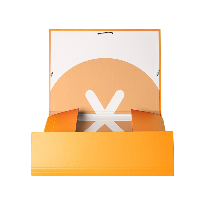 Antartik Carpeta con Gomas Tres Solapas Cartón Forrado A4 Color Mostaza 215x315 mm 7