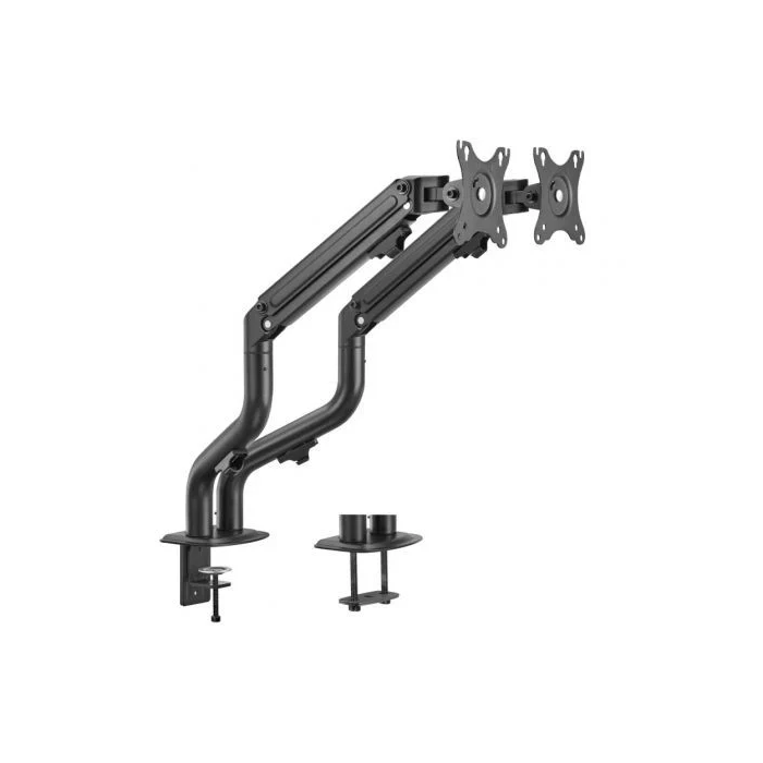 AISENS - SOPORTE DE MESA ECO CONTRAPESO GIRATORIO E INCLINABLE PARA 8KG (3 PIV, 2 BR) DE 17-32, NEGRO