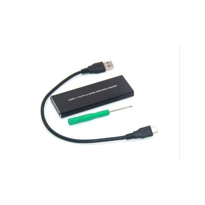 CoreParts Carcasa Externa M.2 PCIe NVMe a USB 3.0/3.1, Tipo M (Solo PCIe/NVMe), Compatible con Longitudes 30mm, 42mm, 60mm, 80mm 0 CoreParts Carcasa Externa M.2 PCIe NVMe a USB 3.0/3.1, Tipo M (Solo PCIe/NVMe), Compatible con Longitudes 30mm, 42mm, 60mm, 80mm 0