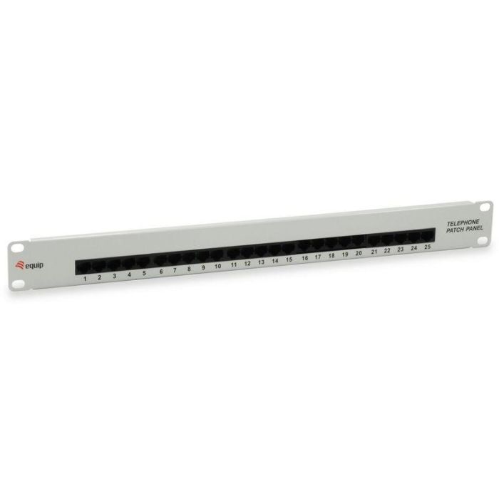 EQUIP Patchpanel 125296 25x RJ45 Cat3 UTP 1U ISDN Gris Metal Montaje en Bastidor 0 EQUIP Patchpanel 125296 25x RJ45 Cat3 UTP 1U ISDN Gris Metal Montaje en Bastidor 0