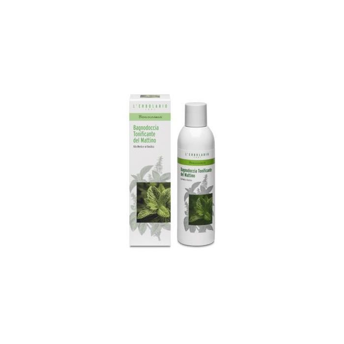 L'ERBOLARIO Bio Gel de Baño Tonificante Menta 200ml Orgánico con Albahaca y Romero. Certificado ICEA Eco Bio Cosmetics