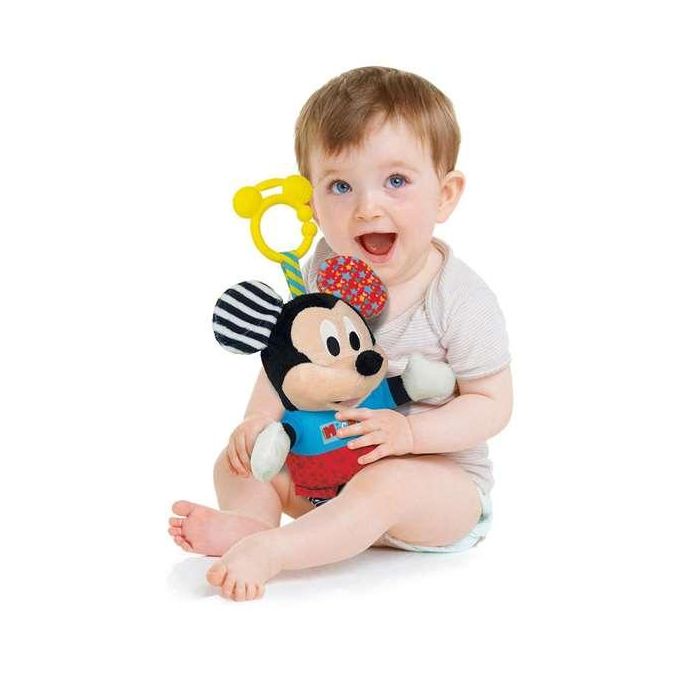 Clementoni Sonajero Mickey Peluche Texturas Con Mordedor 18x28x11 cm 16
