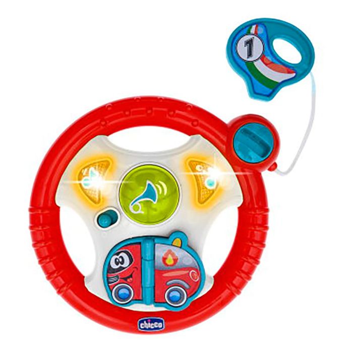Chicco 00012118000000 Volante Electrónico Baby Driver para Bebé con Sonidos, Actividades y Gancho Universal para Cochecitos +6 Meses Chicco 00012118000000 Volante Electrónico Baby Driver para Bebé con Sonidos, Actividades y Gancho Universal para Cochecitos +6 Meses