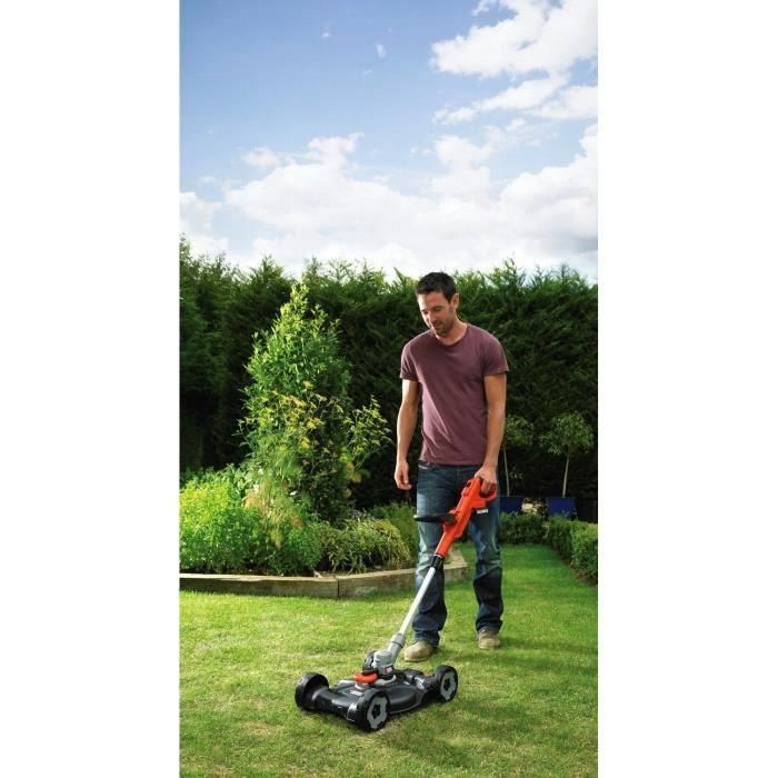 BLACK & DECKER Herramienta inalámbrica 3 en 1 Cortacésped de 28 cm y 18 V 2 BLACK & DECKER Herramienta inalámbrica 3 en 1 Cortacésped de 28 cm y 18 V 2