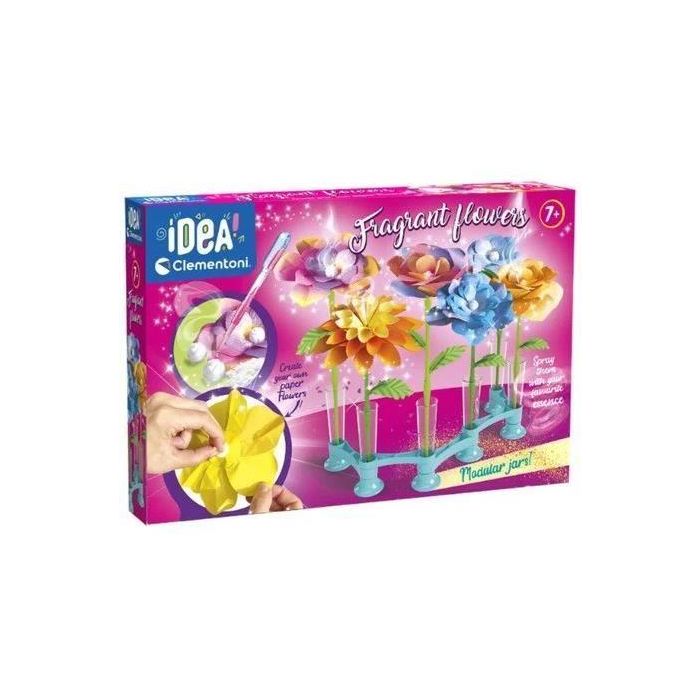 CLEMENTONI - Flores perfumadas para crear - 7 creaciones - IDEA - Para niños de 7 años CLEMENTONI - Flores perfumadas para crear - 7 creaciones - IDEA - Para niños de 7 años