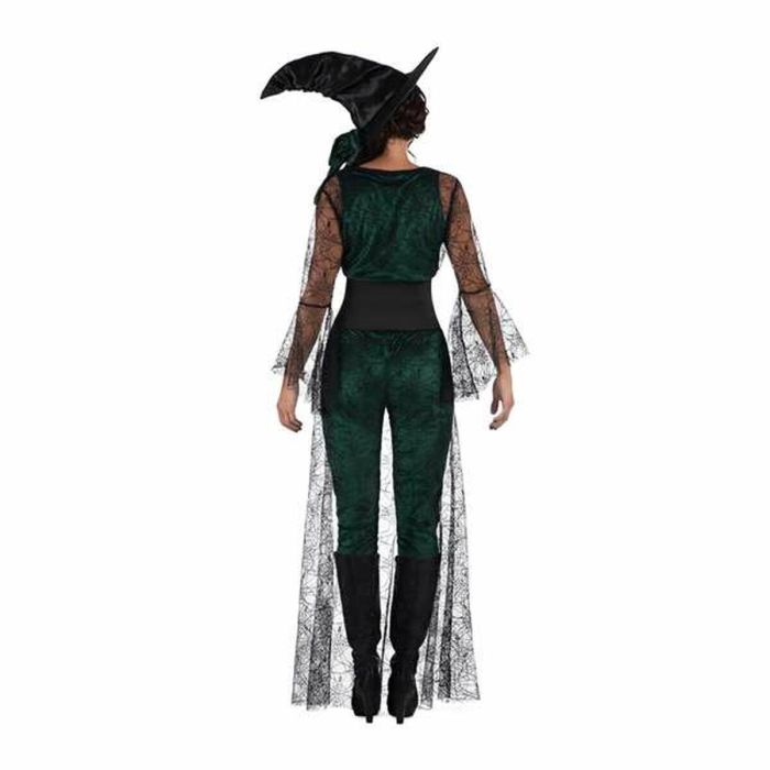 Disfraz bruja del aquelarre verde sombrero, top con cola, corpiño y mallas talla s 3 Disfraz bruja del aquelarre verde sombrero, top con cola, corpiño y mallas talla s 3