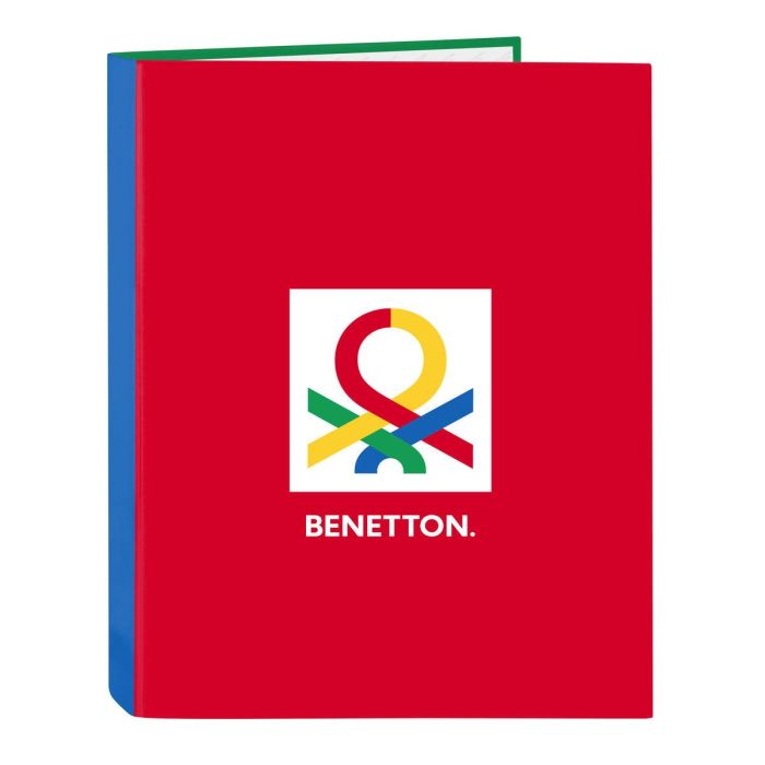 Carpeta de anillas Benetton Pop Gris A4 (26.5 x 33 x 4 cm) 0 Carpeta de anillas Benetton Pop Gris A4 (26.5 x 33 x 4 cm) 0