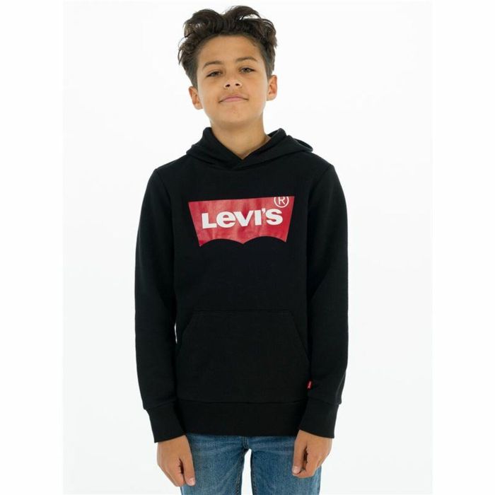 Sudadera con Capucha Niño S KNIT TOP Levi's 8E8778-023 Negro 3 Sudadera con Capucha Niño S KNIT TOP Levi's 8E8778-023 Negro 3