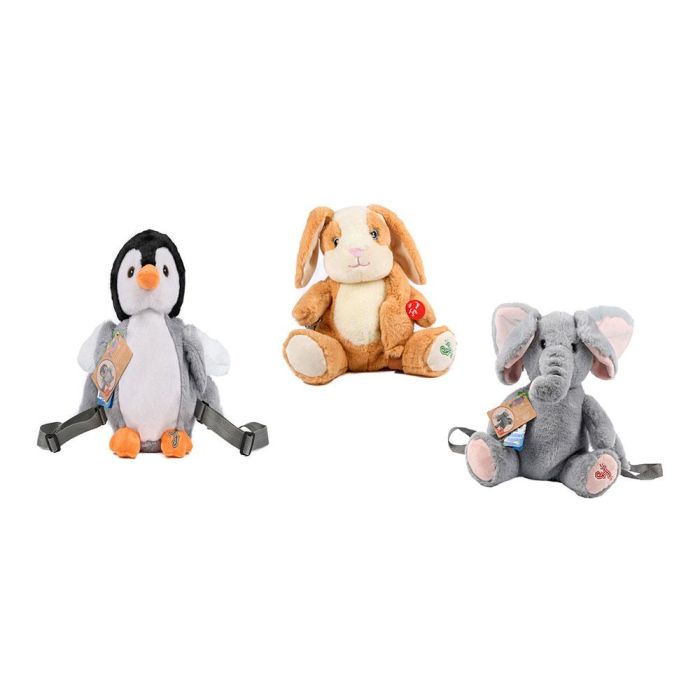 New Import Mochila eco animales animada con botón de acción, modelos surtidos 0 New Import Mochila eco animales animada con botón de acción, modelos surtidos 0