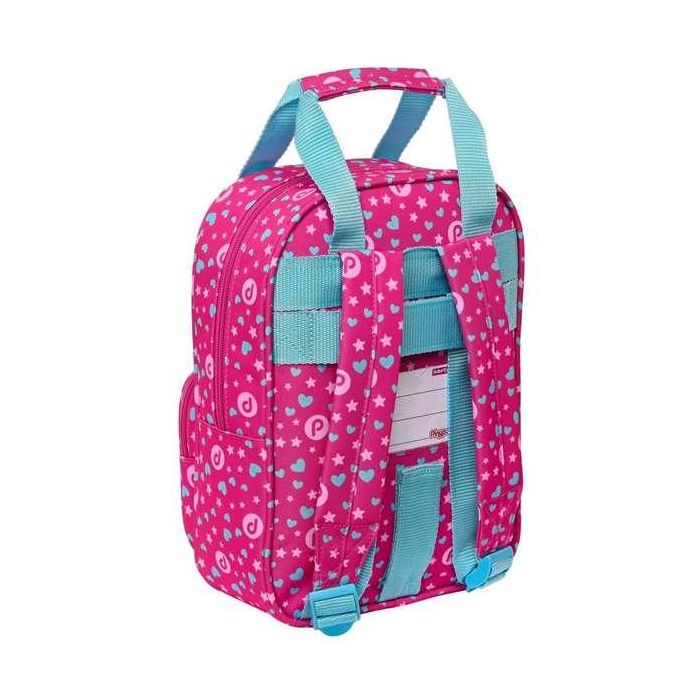 Mochila Escolar Pinypon Azul Rosa 20 x 28 x 8 cm 1