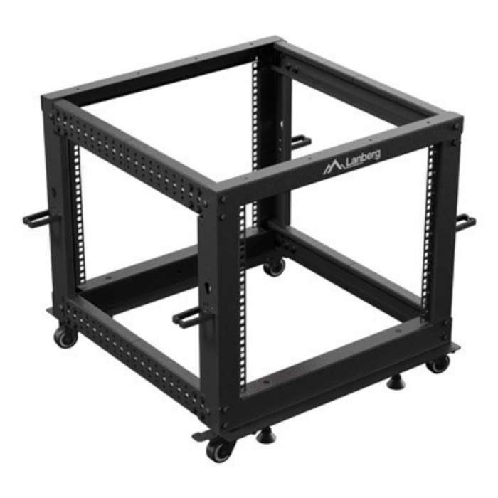 Lanberg OR01-6109-B Armario Rack / Bastidor Independiente 9U Negro, Capacidad Máxima 600 kg, Incluye Rieles y Ruedas 6 Lanberg OR01-6109-B Armario Rack / Bastidor Independiente 9U Negro, Capacidad Máxima 600 kg, Incluye Rieles y Ruedas 6