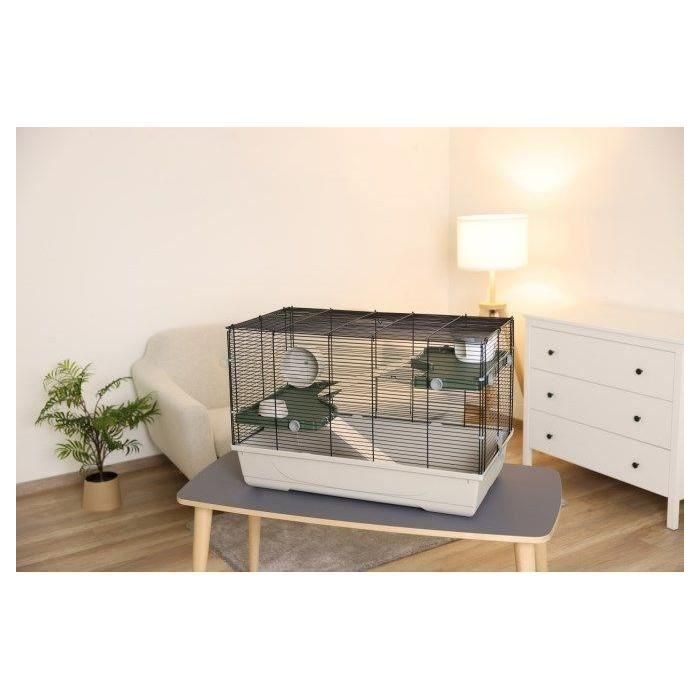 Jaula para animales pequeños - KERBL - FLAT NATURE - 80 x 45 x 53 cm - 3 plantas 5 Jaula para animales pequeños - KERBL - FLAT NATURE - 80 x 45 x 53 cm - 3 plantas 5
