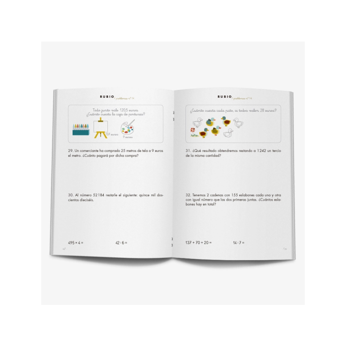 Rubio Cuaderno problemas nº 14 para el desarrollo intelectual del alumno. Complementa y potencia las enseñanzas de los centros educativos. Certificado FSC. 2 Rubio Cuaderno problemas nº 14 para el desarrollo intelectual del alumno. Complementa y potencia las enseñanzas de los centros educativos. Certificado FSC. 2