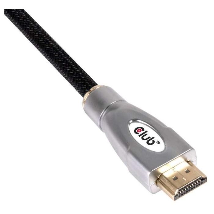 Club3D Cable HDMI 2.0 High Speed 4K60Hz UHD A-A 5 metros para TV, Monitor, Consola - Negro con conectores Oro 6 Club3D Cable HDMI 2.0 High Speed 4K60Hz UHD A-A 5 metros para TV, Monitor, Consola - Negro con conectores Oro 6