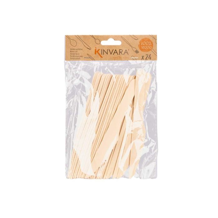 Set 24 Cuchillos Madera Kinvara 14X22CM (36 Unidades) 1 Set 24 Cuchillos Madera Kinvara 14X22CM (36 Unidades) 1