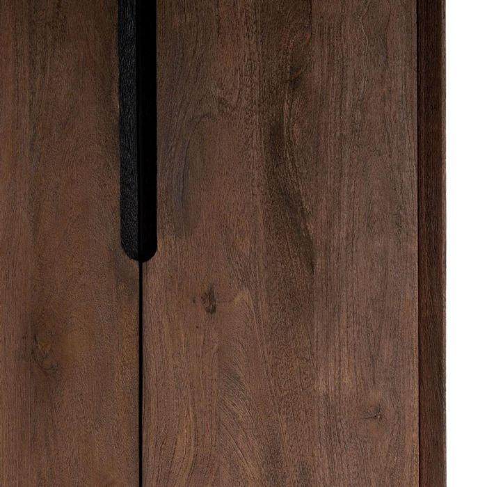 Armario Marrón Madera de Mango Salón 75 X 40 X 200 cm